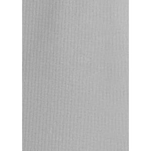 A textured fabric in a light grey colour, featuring a subtle ribbed pattern. The image focuses on the material's surface.