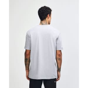 A unisex fine jersey short sleeve t-shirt in grey, viewed from the back. It features a discreet logo.