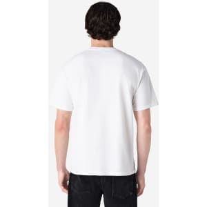 A white Gildan Hammer adult t-shirt displayed from the back, featuring a plain design and short sleeves.