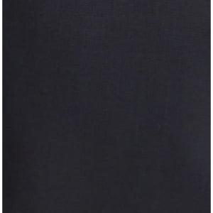 A textured black fabric swatch, showcasing a smooth, even weave perfect for jackets or cardigans.