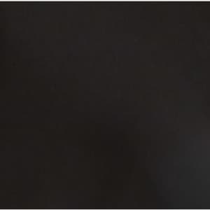 A pair of black slacks with a smooth texture, featuring a subtle logo on the waistband.