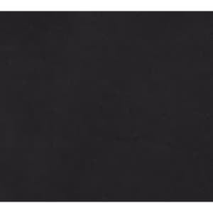 A solid black fabric with a smooth texture, suitable for various garment designs. Features a branding logo.