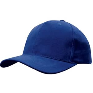 A navy blue cap with a curved brim and snapback closure. It features a plain design with no visible logos.