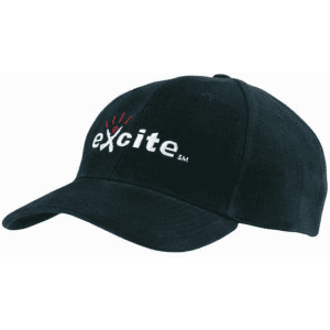 A dark navy cap made of brushed heavy cotton, featuring a logo on the front.