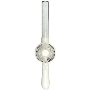 A white LED glow stick with a fan at one end. The stick features a textured surface and a circular fan design.