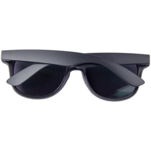 Polarised classic sunglasses in black with a sleek design, featuring a logo.