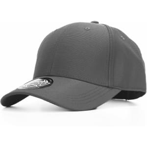 A grey cap featuring a logo on the side, designed for a promotional product named "Arrow".