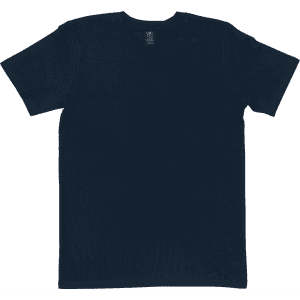 A navy blue Classic Tee with short sleeves, featuring a tag label inside the neckline.