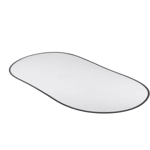 A full-colour folding car sunshade with a black trim, designed for vehicle use. It features a logo.