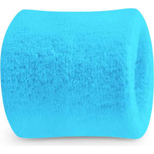 A vibrant blue Terry Wrist Sweatband with a textured surface, featuring a simple design and no visible logos.