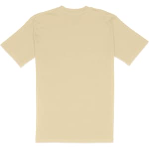 A classic fit tee in a neutral beige colour, featuring short sleeves and a simple design.