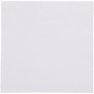 A small white microfibre cleaning cloth with a textured edge, ideal for cleaning screens and lenses.