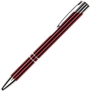 Auzon Pen in a shiny red finish with silver accents and a clip. Features a sleek, modern design.