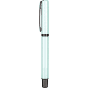 A mint green Avalanche pen with a black clip and tip, featuring a sleek and modern design.