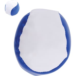 Two Ace Hacky Sacks are displayed, featuring a large blue and white design and a smaller version in blue.