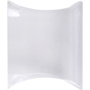 A clear pillow pack, featuring a smooth, transparent design suitable for packaging pens or similar items.