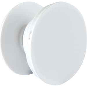 A Phone Grip in a sleek, white design, featuring a round, flat surface ideal for enhanced phone handling.