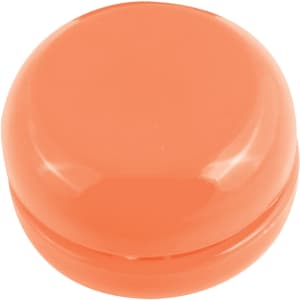 An orange Zippy Yo-Yo with a smooth, glossy finish.