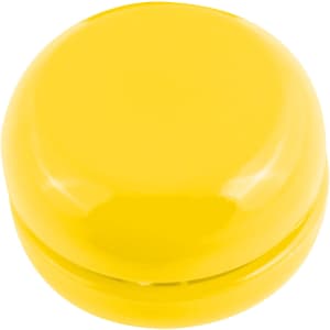 A Zippy Yo-Yo in bright yellow, featuring a smooth, rounded top design.