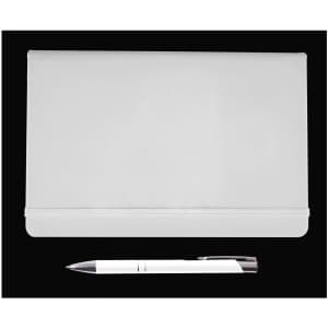 A gray folder and a white pen are presented in the Harmony Gift Set, categorized under Office & Business: Gift Sets.