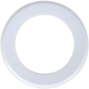 A circular, white promotional product named Donut Flyer. The design features a smooth, rounded edge with subtle grooves.