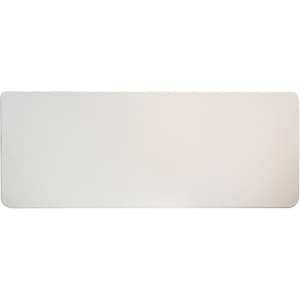 A smooth, rectangular desk mat in a clean white design, suitable for office and business use.