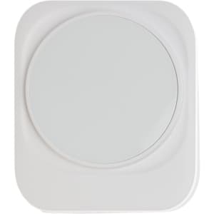 A 3-in-1 wireless charger in a sleek white design, featuring a round charging surface.