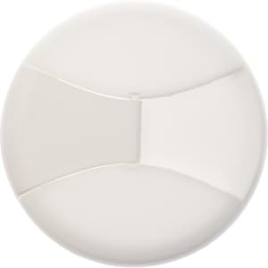 A reusable coffee cup with a flip lid designed for easy drinking. The lid features a divided opening.