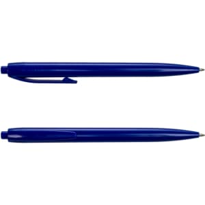 A set of blue plastic pens, the Javelin Pen, displayed in a side-by-side position.