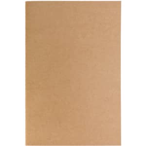 A kraft brown notebook with a simple, unadorned cover and no visible logos or branding.