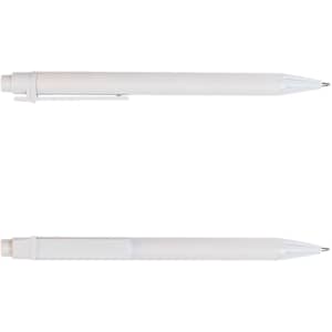 A Matador Cardboard Pen is featured, showcasing a minimalist design with a white barrel and blue accents.