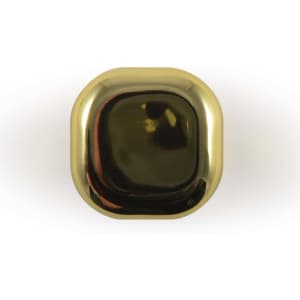 A gold-colored cube of Ritz Cube Lip Balm, featuring a sleek and shiny surface.