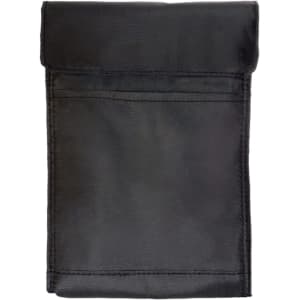 A black Sumo Cooler Lunch Bag with a roll-top closure and a rear pocket.