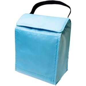 A blue Sumo Cooler Lunch Bag with a flap closure and a black carrying strap.