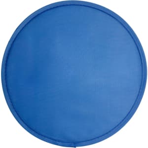 A circular blue mesh product with a smooth surface, designed for outdoor activities.