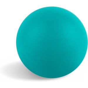 A teal, matte-finished ball with a smooth surface, featuring a subtle shadow.
