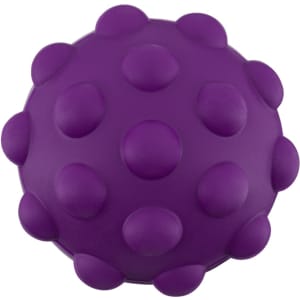 A purple grab ball with a textured surface and rounded protrusions. It has a smooth finish and a round shape.