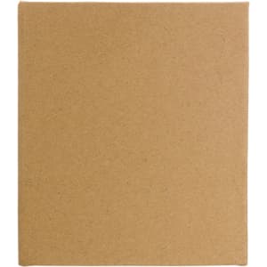 A medium-sized, square, unbranded brown cardboard box, suitable for packaging or storage.
