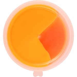 A circular container of Crazy Bouncing Putty features vibrant orange and yellow colours, with a branded lid.