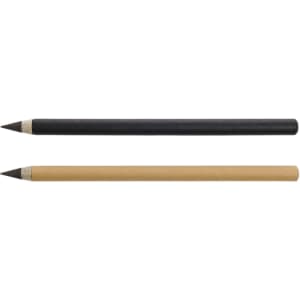 Two inkless pens: one black and one brown with a pointed tip, displaying a simple and sleek design.