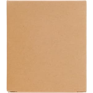 A plain brown cardboard box designed for packaging a travel adaptor.