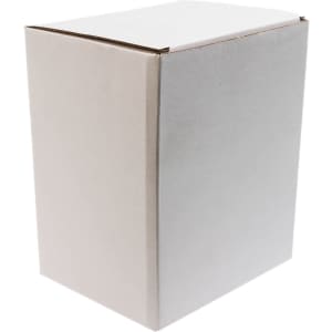 A plain, unbranded box with a rectangular shape, featuring a solid, light-colored exterior.