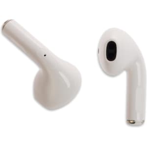 A pair of sleek white Twista Earbuds designed for a modern audio experience.