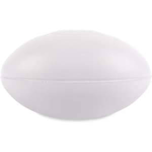 A football-shaped stress reliever in a solid color, designed for fun and stress relief.