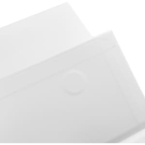 A large white magnetic gift box with a smooth finish and a circular feature on one side.