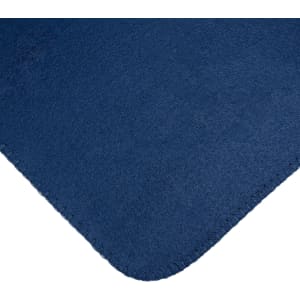 A soft blue Polar Blanket featuring a smooth texture and rounded edges.