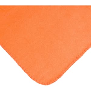 An orange Polar Blanket featuring a soft, plush texture with rounded corners.
