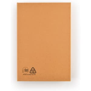 A brown cardboard box containing a pencil drawing set, featuring a logo on the bottom.