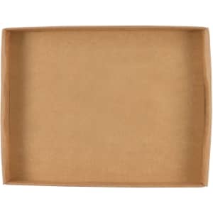 A large, natural paper gift box with a rectangular shape and open top.