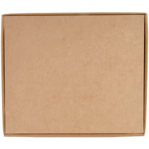 A kraft paper gift box with a simple flap closure, suitable for packaging various items.